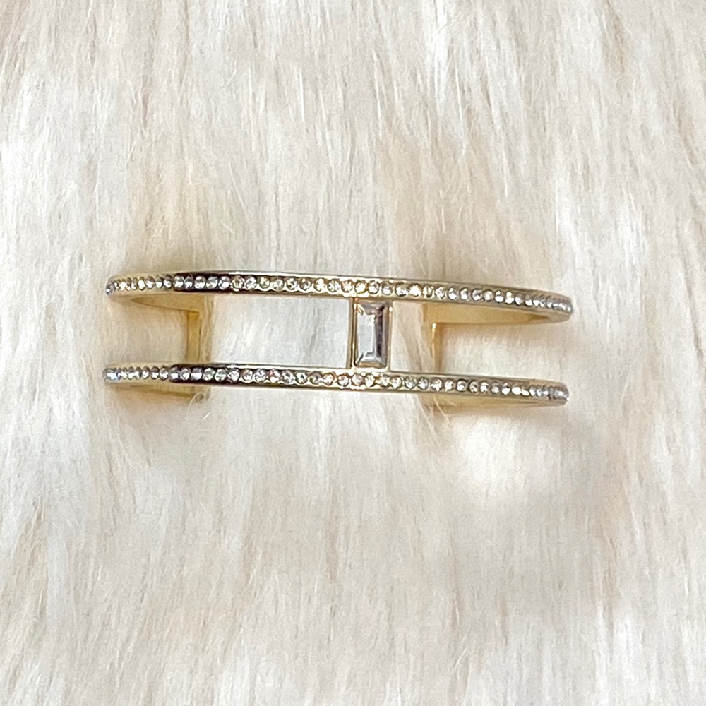 Gold Diamond Cuff Bracelet